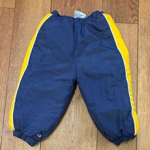 Navy and Yellow Snow Pants